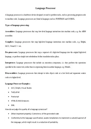 Language Processor