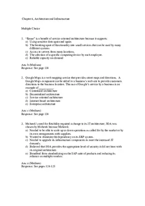 Chapter 6 Architecture and Infrastructure