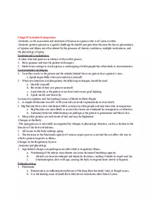 Chapter 35 Geriatric Emergencies
