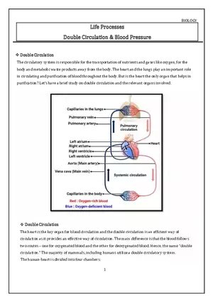 Double Circulation & Blood Pressure