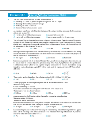 Measurement Error & Experiment Exercise # 5