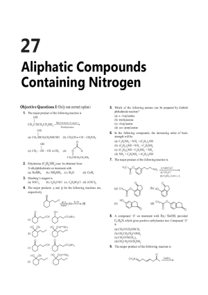27 Aliphatic Compounds Containing Nitrogen