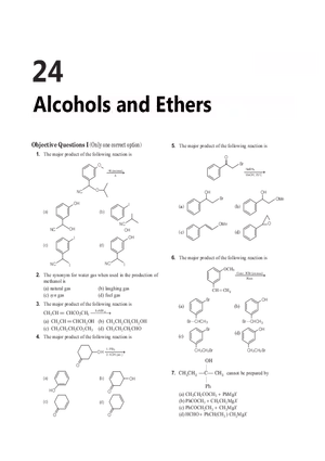 24 Alcohols and Ethers