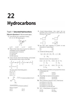 22 Hydrocarbons