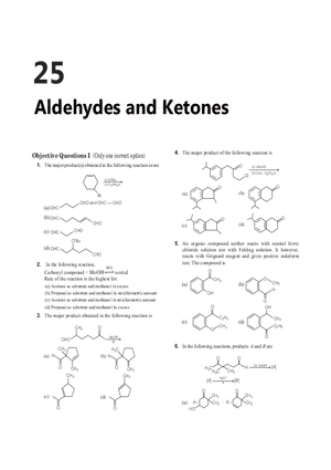 25 Aldehydes and Ketones