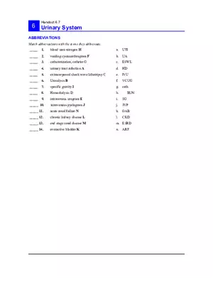 6.7 Urinary System Answers