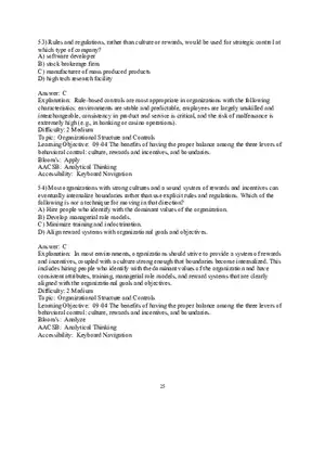 Chapter 9  Strategic Control and Corporate Governance Multiple Choice 3