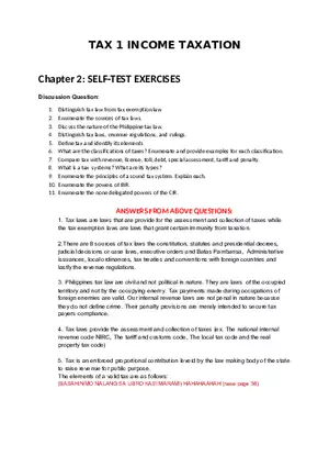 Tax 1 Income Taxation
