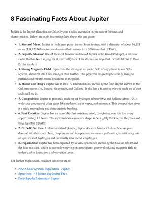 8 Fascinating Facts About Jupiter