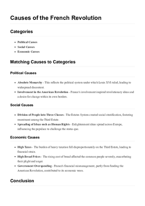 Causes of the French Revolution