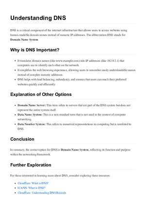 Why is DNS Important?