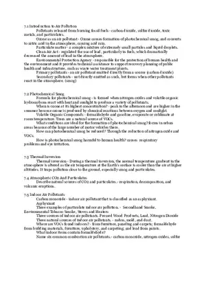 Helpful Notes Environmental