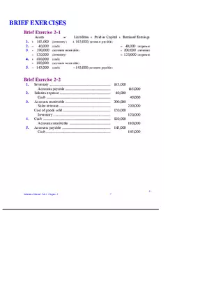 Chapter 2 Review of the Accounting Process Brief Exercises