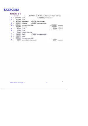 Chapter 2 Review of the Accounting Process Exercises 2–1