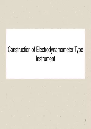 Construction of Electrodynamometer Type Instrument