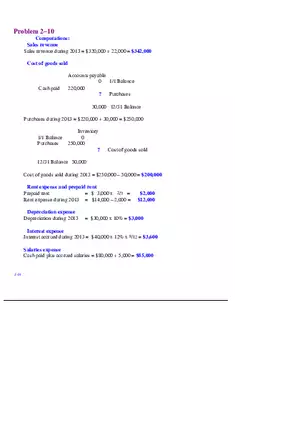 Chapter 2 Review of the Accounting Process Problem 2–10