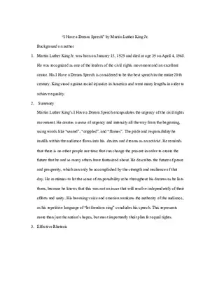 “I Have a Dream Speech” by Martin Luther King Jr