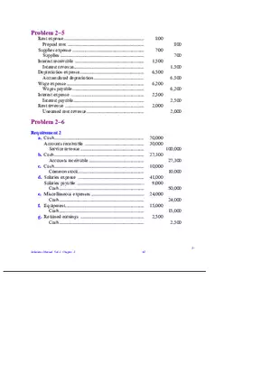 Chapter 2 Review of the Accounting Process Problem 2–5,  2–6