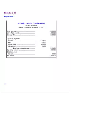 Chapter 2 Review of the Accounting Process Exercises 2–11