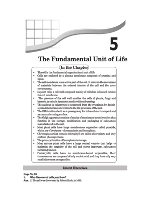 The Fundamental Unit of Life Answers