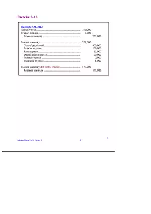 Chapter 2 Review of the Accounting Process Exercises 2–12