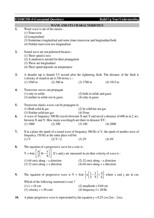 Wave and Its Characteristics