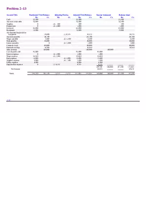 Chapter 2 Review of the Accounting Process Problem 2–13
