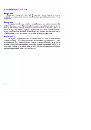 Chapter 2 Review of the Accounting Process Communication Case 2–3