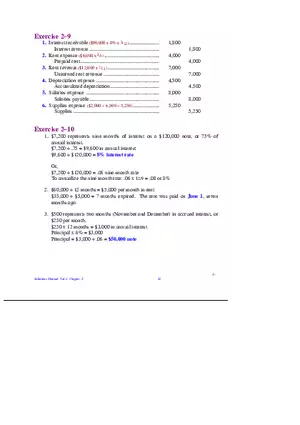 Chapter 2 Review of the Accounting Process Exercises 2–9, 2–10