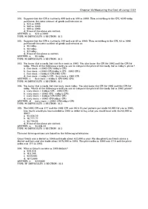 Chapter 11 Measuring the Cost of Living Multiple Choice 3