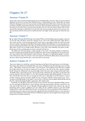 To Kill a Mockingbird Summary & Analysis Ch. 26-27