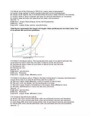 Chapter 10 Supply Chain Design Multiple Choice