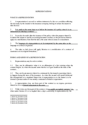 Representations