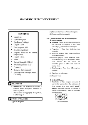 Magnetic Effect of Current