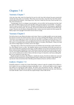 To Kill a Mockingbird Summary & Analysis Ch. 7-8