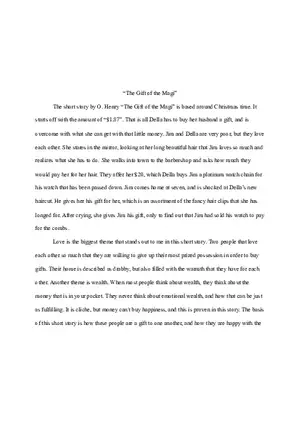 The Gift of the Magi