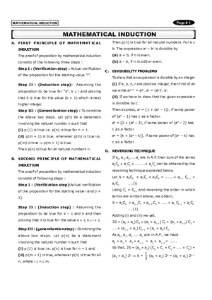 Mathematical Induction