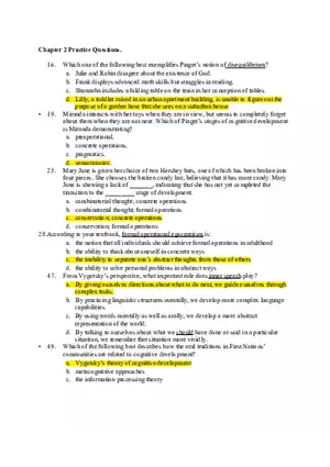 Educational Psychology Chapter 2 Practice Questions