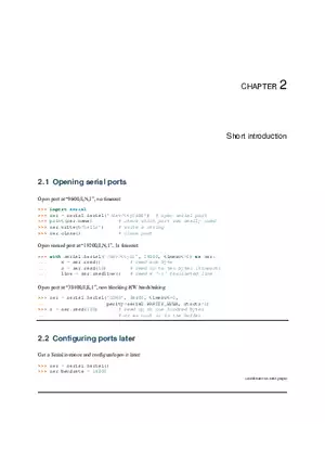 Chapter 2 Short Introduction