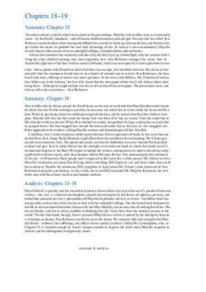 To Kill a Mockingbird Summary & Analysis Ch. 18-19