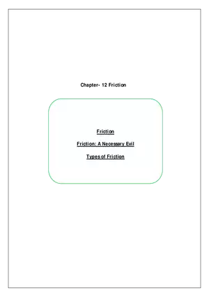 Chapter- 12 Friction