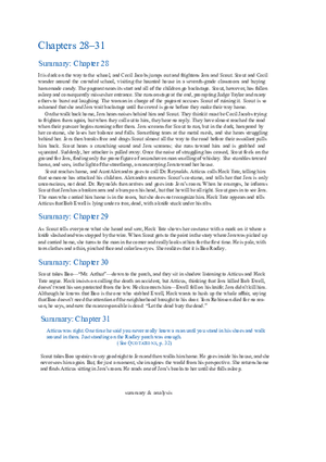 To Kill a Mockingbird Summary & Analysis Ch. 28-31