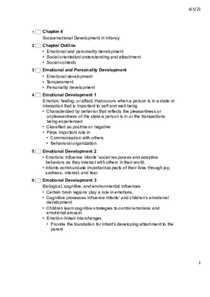 Chapter 4 Socioemotional Development in Infancy