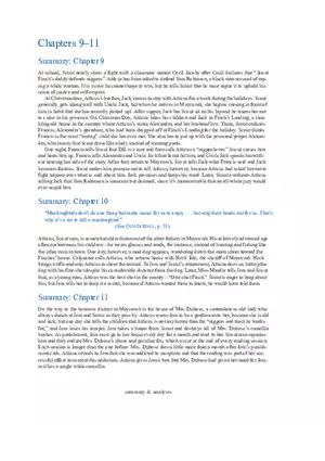 To Kill a Mockingbird Summary & Analysis Ch. 9-11