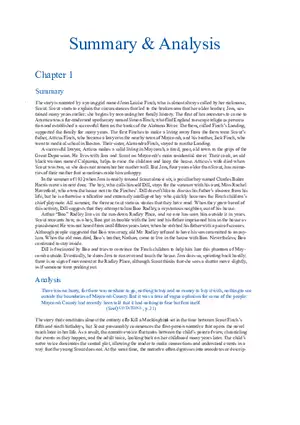 To Kill a Mockingbird Summary & Analysis Ch. 1