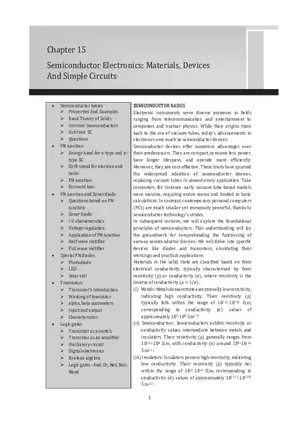 Semiconductor Electronics