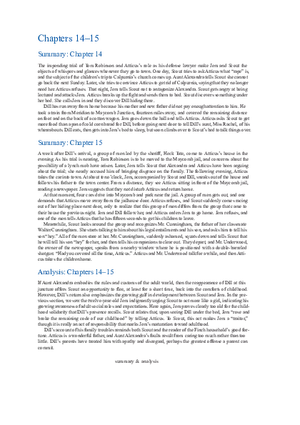 To Kill a Mockingbird Summary & Analysis Ch. 14-15