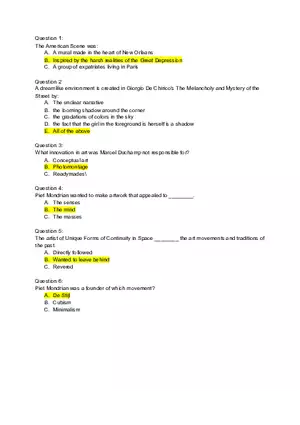History Impressionism Answers