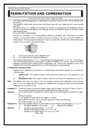 Permutation & Combination