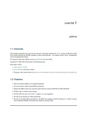 Chapter 1 pySerial